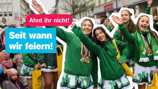 logo! vom Sonntag, 02.03.2025 | Rechte: ZDF Vier Mädchen bei einem Karnevalsumzug