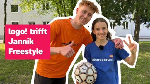 Kinderreporterin Alice mit Jannik Freestyle