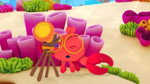 Rechte: KiKA/Bigchild Entertainment Fin sucht nach dem Riesenfisch.