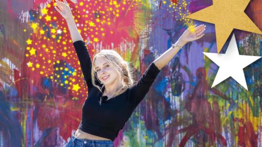 Actionpainting mit Kati K | Rechte: ZDF Actionpainting mit Kati K