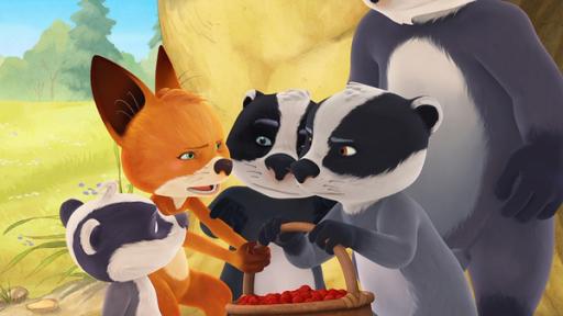 Glück im Unglück | Rechte: MEDIATOON DISTRIBUTION S.A. - WDR Die Kinder streiten, wer die Holunderbeeren von Opa Fuchs essen darf.