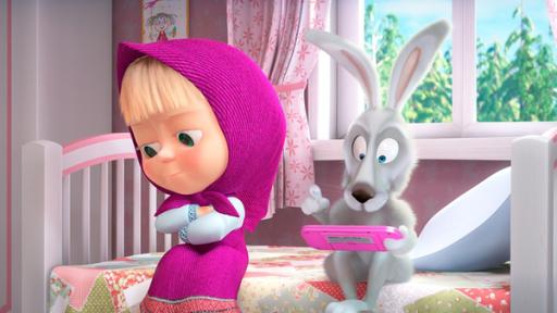 Rechte: KiKA/Animaccord LTD Mascha und der daddelnde Hase