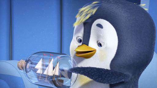 Rechte: KiKA/Animaccord LTD Der Pinguin und sein Buddelschiff.