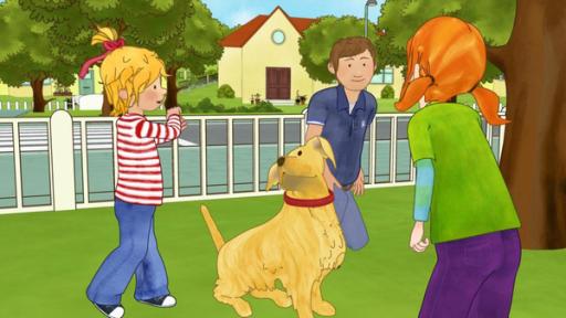 Conni und der Hundebesuch | Rechte: ZDF Conni ist im Park und lernt den Umgang mit Hunden.