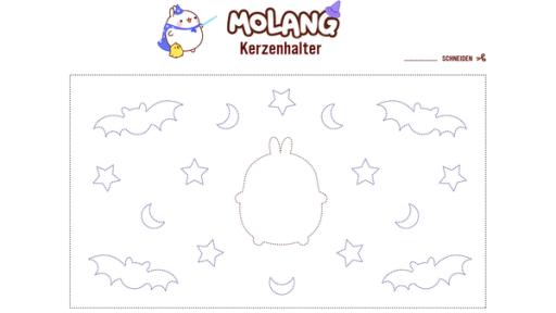 Molang Windlicht | Rechte: hr/Millimages Molang Figuren zum Ausschneiden