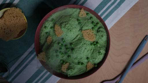 Püree vom Mars und Parmesanchips