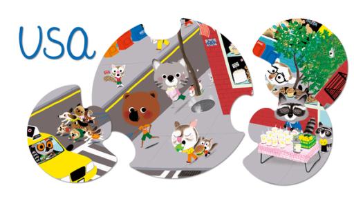 Mouks USA-Puzzle | Rechte: KiKA/Millimages Mouks USA-Puzzle
