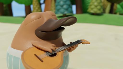 Ich will Musik machen | Rechte: MIAM!/hr Nö-Nö spielt versonnen auf der Mandoline.