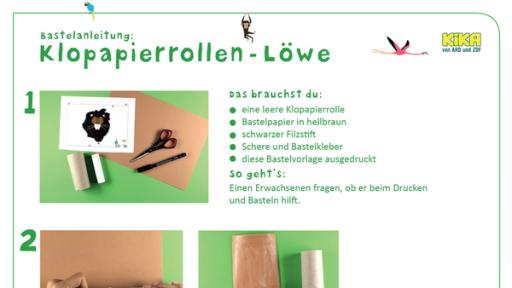 Bastelanleitung Löwen | Rechte: KiKA/Stefan Schmidt Bastelanleitung Löwe