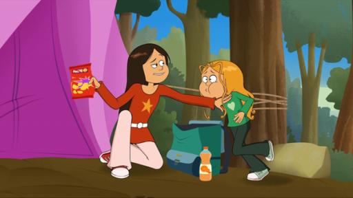 Folge 42: Das Zelt steht, jetzt müssen Wendy und Marine sich das Essen einteilen. 