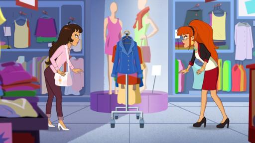 Schlussverkauf | Rechte: Bamboo Production / SAMKA Productions Folge 33: Mama Sandrine und die Mutter von Wendys Erzfeindin Rachel wollen beide nur diese eine Jeansjacke. Wer ist schneller?