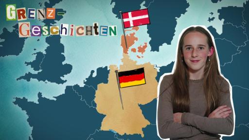 Das Mädchen namens Paprika steht vor einer Landkarte von Europa
