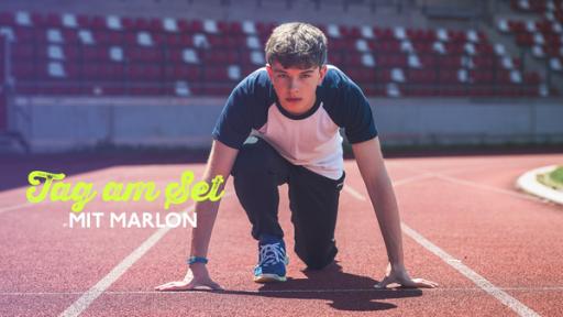 Marlon vor dem Start auf einer Rennstrecke