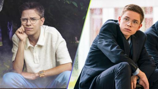 Rechte: mdr/Saxonia Media/Thomas Dietze Collage: Georg Trappe neben seiner Schloss-Einstein-Rolle Joshua Hockenbrink