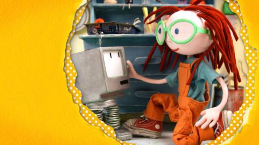 Susi Schraube | Rechte: NDR Puppentrickanimation: die rothaarige Susi trägt eine grüne Brille, links neben ihr ihr Computerfreund Freddy