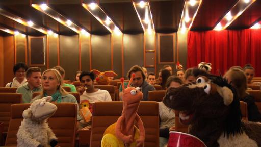 Wolle, Finchen und Pferd im Kino