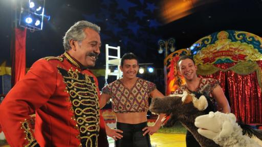 Wolle und Pferd beim Zirkus
