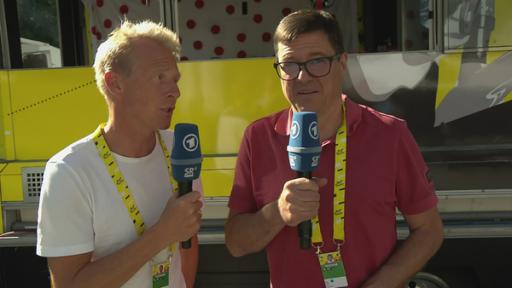 Was machen die Fahrer, wenn sie auf die Toilette müssen? | Rechte: ARD/Sportschau