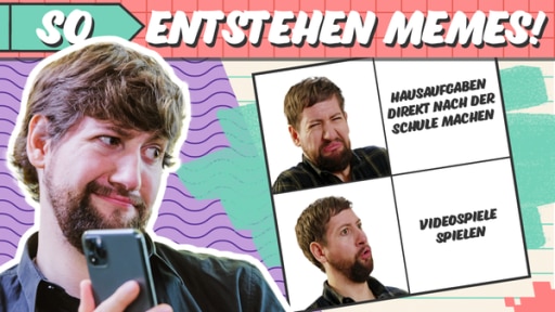 Wie entsteht ein Meme? | Rechte: KiKA Wie entsteht ein Meme? | Rechte: KiKA
