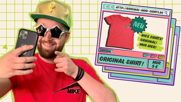 Ob Tim da wirklich ein echtes T-Shirt im Netz gekauft hat?