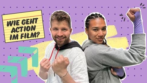 Rechte: KiKA Tim trifft Stuntfrau Marie Mouroum und lernt von ihr ein paar Tricks.
