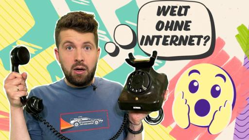Rechte: KiKA So sahen Telefone mal aus? Tim zeigt, wie das Leben war, bevor es das Internet gab.