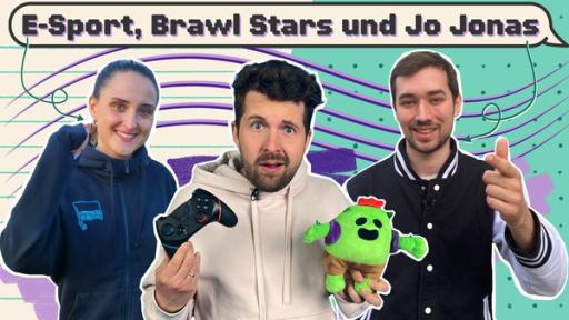 MDP - Pro-Gamer: wie wird man das? 1 | Rechte: KiKA Von links nach rechts: E-Sportlerin Mari von Hertha BSC, Tim, YouTuber und Pro-Gamer Jo Jonas.