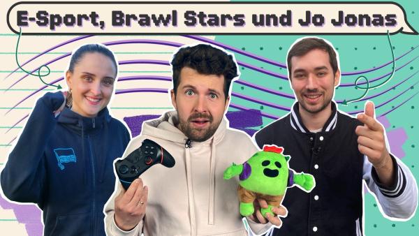 Von links nach rechts: E-Sportlerin Mari von Hertha BSC, Tim, YouTuber und Pro-Gamer Jo Jonas. 