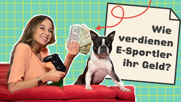 Zuschauer Moritz will wissen, wie E-Sportler ihr Geld verdienen. Soraya antwortet ihm.