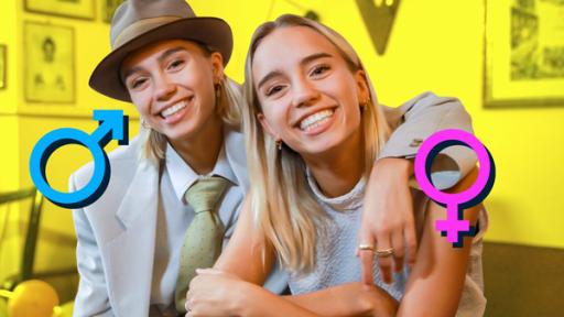 Gleichberechtigung für Frau und Mann | Rechte: SWR, SWR Gleichberechtigung für Frau und Mann, Lisa und Lena im 50er-Jahre-Museum
