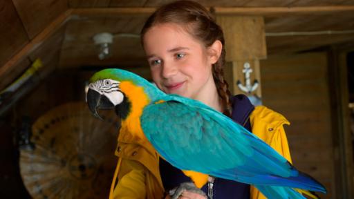 Lucy mit Papagei Bingo