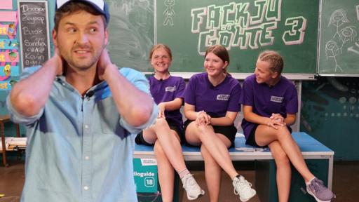 Triple Clash: In den Kulissen großer Kinofilme | Rechte: SWR Fee, Jule, Svenja gegen Johannes in der Bavaria Filmstadt