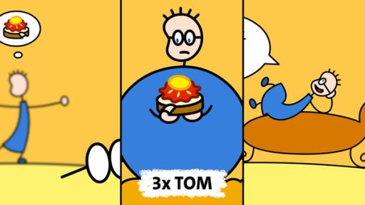 drei Bildausschnitte aus der Serie "TOM und das Erdbeermarmeladebrot mit Honig" | Rechte: SWR drei Bildausschnitte aus der Serie "TOM und das Erdbeermarmeladebrot mit Honig"