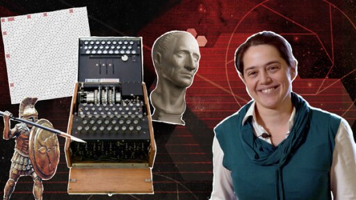 Dr. Carola Dahlke nimmt dich mit auf eine Reise durch die Kryptologie - Die Lehre der Geheimnisse.