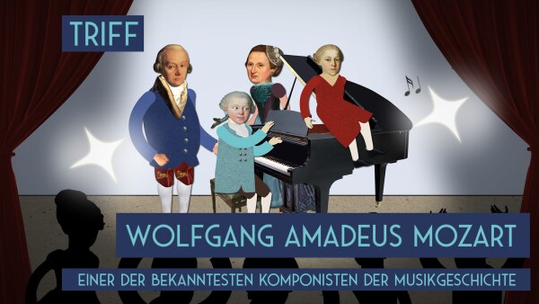 Triff Wolfgang Amadeus Mozart – Einen der bekanntesten Komponisten der Musikgeschichte. | Rechte: KiKA