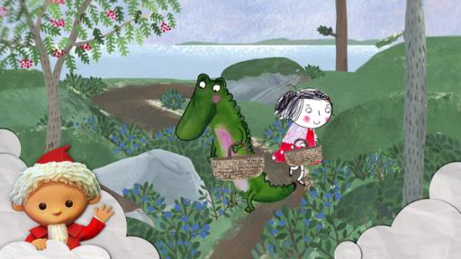 Rita und das Krokodil: Blaubeeren | Unser Sandmännchen | 07.05.2025 (Gebärdensprache) | Rechte: rbb Rita und das Krokodil: Blaubeeren; Quelle: rbb