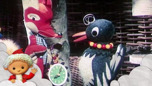 Unser Sandmännchen vom 06.04.2024, Fuchs und Elster: Die Wanduhr | Rechte: rbb Fuchs und Elster: Die Wanduhr; Quelle: rbb