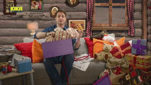 Felix mit Geschenkverpackung