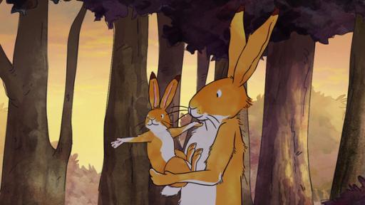 Rechte: KiKA/SLR Productions Australia Pty.Ltd./Scrawl Studios Pte Ltd./hr/ARD Der kleine braune Hase zeigt dem großen braunen Hasen, was er heute entdeckt hat.