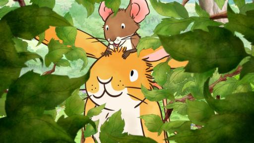 Rechte: KiKA/SLR Productions Australia Pty.Ltd./Scrawl Studios Pte Ltd./hr/ARD Der kleine Hase und die kleine Feldmaus spielen auf der Wiese Verstecken als sie eine ungewöhnliche Entdeckung machen.