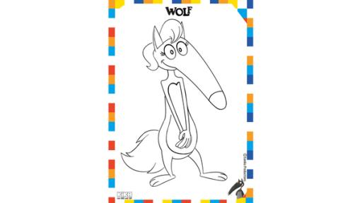 Wolfine | Rechte: KiKA/Samka Productions Ausmalbild